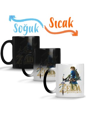 Baskı Dükkanı The Legend Of Zelda Breath Of The Wild Sihirli Kupa Bardak Porselen