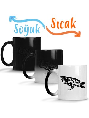 Baskı Dükkanı Nevermore 02 Sihirli Kupa Bardak Porselen