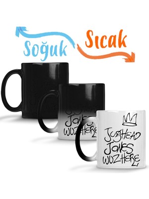 Baskı Dükkanı Riverdale Jughead Jones Sihirli Kupa Bardak Porselen