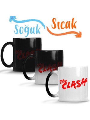 Baskı Dükkanı The Clash Sihirli Kupa Bardak Porselen