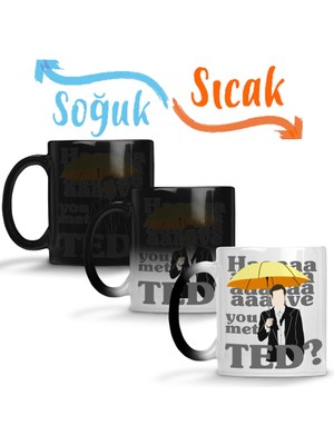 Baskı Dükkanı How I Met Your Mother Sihirli Kupa Bardak Porselen