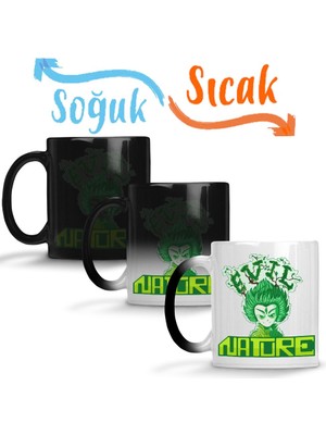 Baskı Dükkanı Evil Nature Sihirli Kupa Bardak Porselen