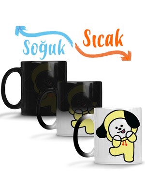 Baskı Dükkanı BT21 Chimmy Bts 01 Sihirli Kupa Bardak Porselen