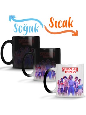 Baskı Dükkanı Stranger Things 002 Sihirli Kupa Bardak Porselen