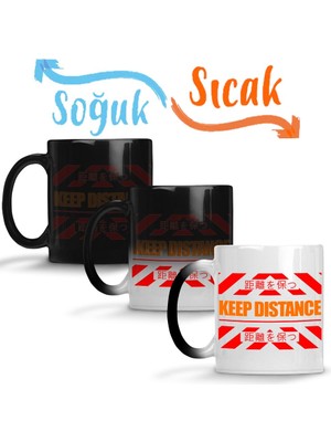 Baskı Dükkanı Evangelion Personal Space Sihirli Kupa Bardak Porselen