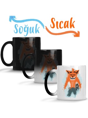 Baskı Dükkanı Lab Rat Crash Sihirli Kupa Bardak Porselen