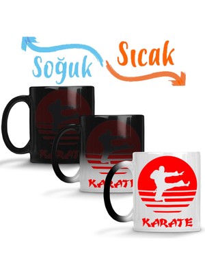 Baskı Dükkanı Karate 01 Sihirli Kupa Bardak Porselen
