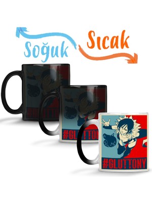 Baskı Dükkanı The Seven Deadly Sins Merlin Gluttony Sihirli Kupa Bardak Porselen