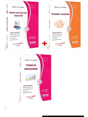 Egem Eğitim Yayınları AÖF Çalışma Ekonomisi 4. Sınıf 8. Yarıyıl Bahar Dönemi Konu Anlatımlı Soru Bankası Ortak Dersler (Ciltli)