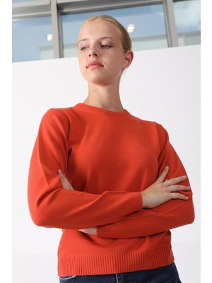 Ferraro A.brandy Yuvarlak Yaka Kadın Triko Kazak