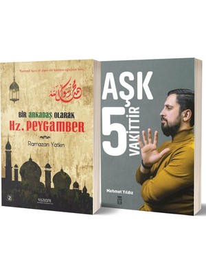 Bir Arkadaş Olarak Hz. Peygamber - Aşk Beş Vakittir 2 Kitap Set  Mehmet Yıldız