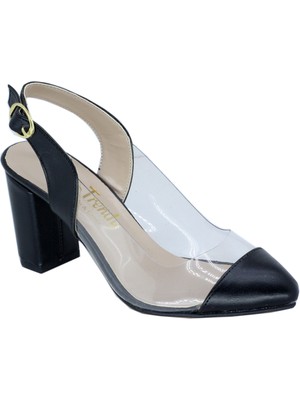 Trendyshose 03602  Kadın Kalın Topuk  8 cm Kadın Topuklu Ayakkabı
