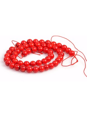 Taş Sandığı Mercan Taşı Dizi (8 Mm) - Boyalı Mercan