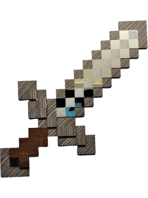 Payitaht Tablo Minecraft Demir Kılıcı 3 Boyutlu Duvar Dekorasyonu