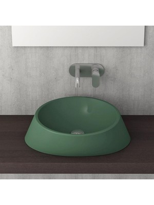 Bocchi Venezia Çanak Lavabo 56 cm Mat Yeşil 1010-027-0125