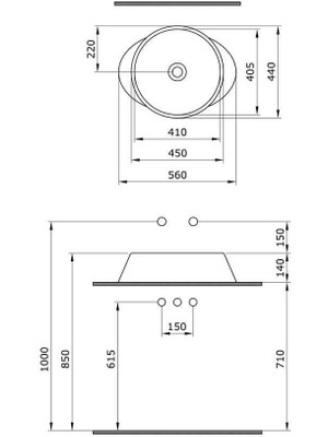 Bocchi Venezia Çanak Lavabo 56 cm Mat Yeşil 1010-027-0125