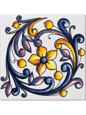 Can Seramik 10 X 10 Cm Cç-51 Kütahya Çini Karo ( 5'li 1 Paket )