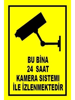 İş Güvenliği Sepeti Kamera ile Izlenmektedir Levhası