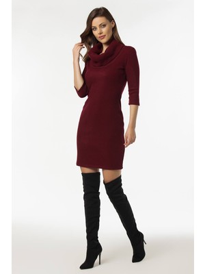 Laranor  Yaka Detaylı Kaşkorse Elbise 19L6478