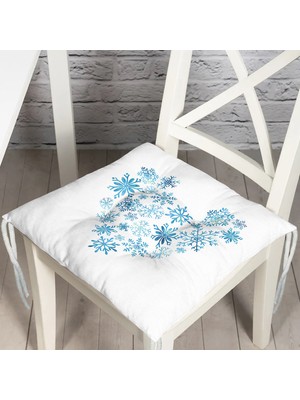 RealHomes  Pofidik Kare Sandalye Minderi 40x40cm Düğmeli