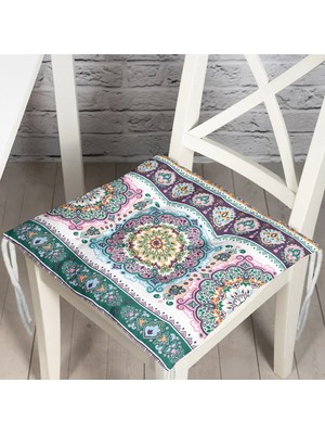 RealHomes  Pofidik Kare Sandalye Minderi 40x40cm Düğmeli