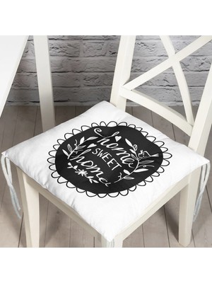 RealHomes Pofidik Kare Sandalye Minderi 40x40cm Düğmeli