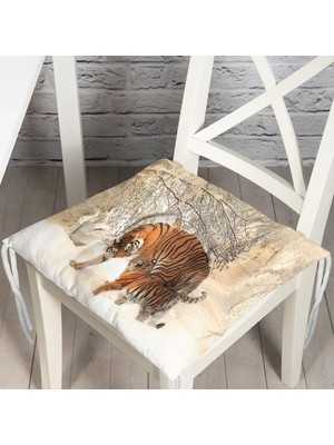 RealHomes Pofidik Kare Sandalye Minderi 40x40cm Düğmeli