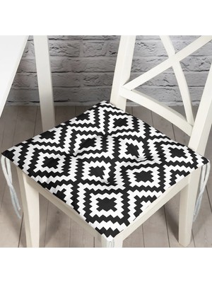 RealHomes Pofidik Kare Sandalye Minderi 40x40cm Düğmeli