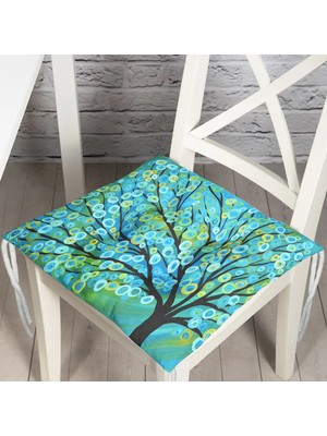 RealHomes Pofidik Kare Sandalye Minderi 40x40cm Düğmeli