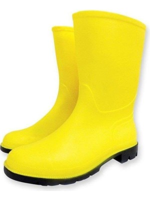 Gezer Gezer Sarı Pvc Lastik Kısa Çizme (42 Numara)