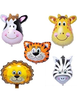 Parti Sürprizi Safari Partisi Folyo Balon Set 5 Adet