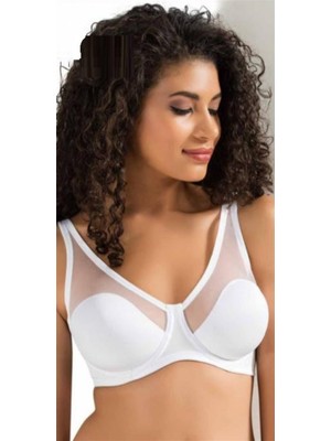 Le Jardin  9200 C Tül Kapli Soft C Cup Sütyen 100 Beyaz