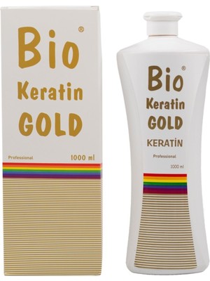 Bio Keratin Gold Büyük Boy 1000 ml Brezilya Fönü Keratini Özellikli Saç Bakım Ürünü