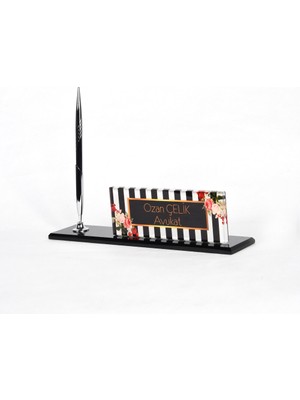 Hediye Marketi17 Avukatlar Için Gümüş Kalemli Füme Kristal Masa Isimliği