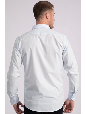 Tudors Modern Slim Fit Poplin Pamuk Efekt Erkek Gömlek