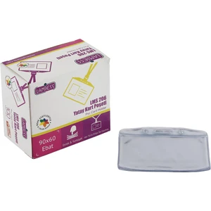 Lms 206 Yatay Pvc Standart Kart Poşeti Şeffaf