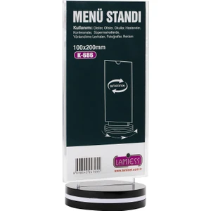 K-686 Masaüstü Menü Stand 2'li