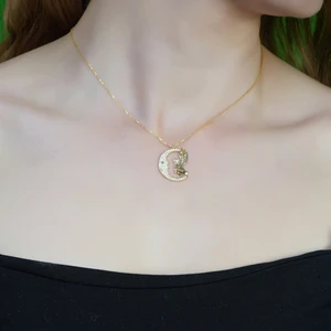 Ezila Silver Aya Bakan Melek Kolyesi