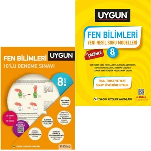 Sadık Uygun Yayınları 8. Sınıf Fen Bilimleri Yeni Nesil Soru Modelleri (LGS) + Fen Bilimleri 10'lu Deneme Sınavı