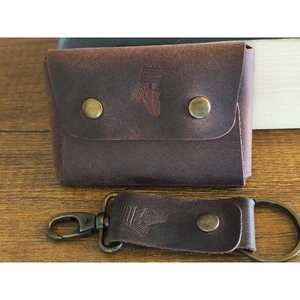 Sumerian Wallet Sevgililer Günü Hediyesi Minimalist Crazy Deri Ön Cep Cüzdanı(Anahtarlık Hediye)