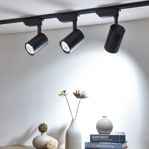 Hero Led 3 Adet Siyah Kasa 30W Ray Spot+1 Mt. Raylı Mağaza ve Vitrin Armatürü – BEYAZ IŞIK