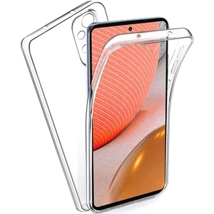 Samsung Galaxy A72 360 Kılıf Şeffaf Ön Arka Korumalı Silikon