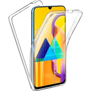 Samsung Galaxy M21 360 Kılıf Şeffaf Ön Arka Korumalı Silikon