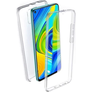 Xiaomi Redmi Note 9 360 Kılıf Şeffaf Ön Arka Silikon