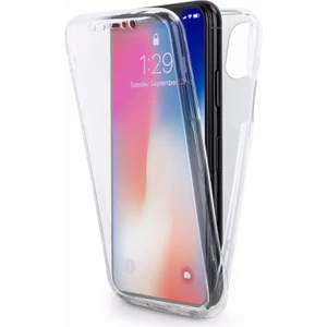 Apple iPhone  Xs (5,8'') 360 Kılıf Silikon Şeffaf Ön Arka