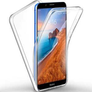 Xiaomi Redmi 7A 360 Derece Kılıf Şeffaf Silikon Ön Arka