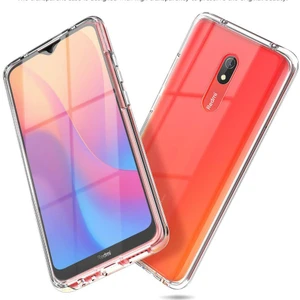 Xiaomi Redmi 8A 360 Derece Kılıf Şeffaf Silikon Ön Arka