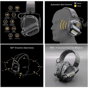 Earmor M31 Mod3 Aktif Koruma Atış Kulaklığı Siyah