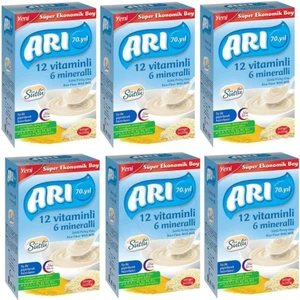 Arı Mama 12 Vitaminli 6 Mineralli 500 gr Sütlü Pirinç Unu  6'lı *500 gr