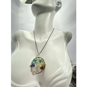 Naturalim 6 Farklı Doğal Taş Kolye Hayat Ağaç Kolye Doğal  Sevgililer Günü Hediyeleri Taş Hayat Agacı Kolye Cesıtlerı Renkli Paraşüt Ip